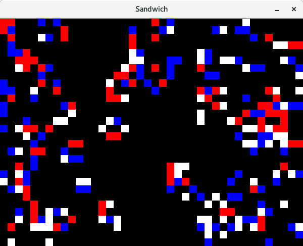 Game of life, advanced simulation.