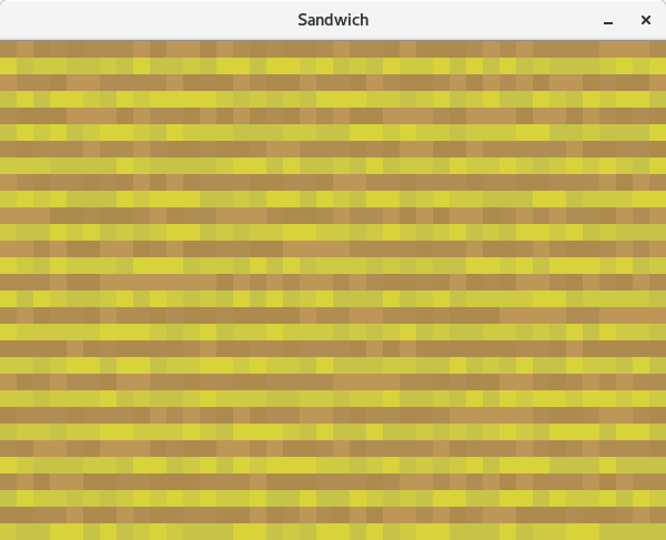 Physics Simulator, layer of sand falling to infinity, test for full cell columns.